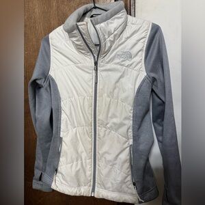The North Face Women's White and Gray Ski Jacket